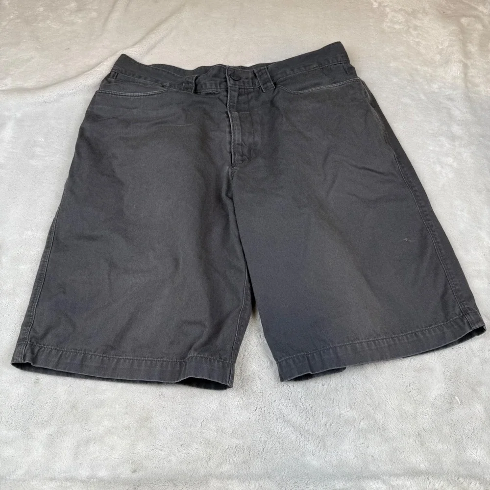 The North Face Mens Gray Cotton Chino Shorts Size 34 Long Hiking‎ Casual Outdoor